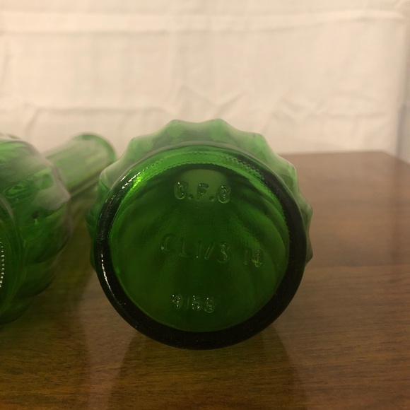 4 Vintage Green Vases CFG PGC CLC - Picture 13 of 13